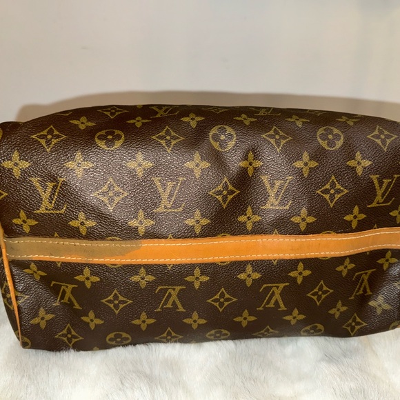 Authentic French Co Louis Vuitton LV Hand Bag Speedy 30 Brown Monogram - Picture 8 of 8